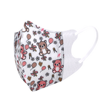 Load image into Gallery viewer, Lanchester Non Woven 3 Ply 3D Face Mask - Elastic Earloop - 10pcs (Toddler Individual Pack)