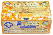 Load image into Gallery viewer, Lanchester Non Woven 3 Ply Face Mask (Adult) (Orange) 50Pcs