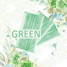 Load image into Gallery viewer, Lanchester Non Woven 3 Ply Face Mask (Adult) (Green) 50Pcs