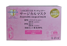 Load image into Gallery viewer, Lanchester Non Woven 3 Ply Face Mask (Children) (Pink) 30Pcs