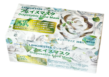 Load image into Gallery viewer, Lanchester Non Woven 3 Ply Face Mask (Adult)(White Rose)(Individual Package)