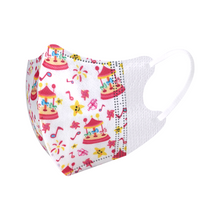 Load image into Gallery viewer, Lanchester Non Woven 3 Ply 3D Face Mask - Elastic Earloop - 10pcs (Toddler Individual Pack)
