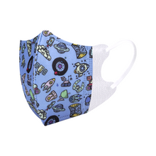 Load image into Gallery viewer, Lanchester Non Woven 3 Ply 3D Face Mask - Elastic Earloop - 10pcs (Toddler Individual Pack)
