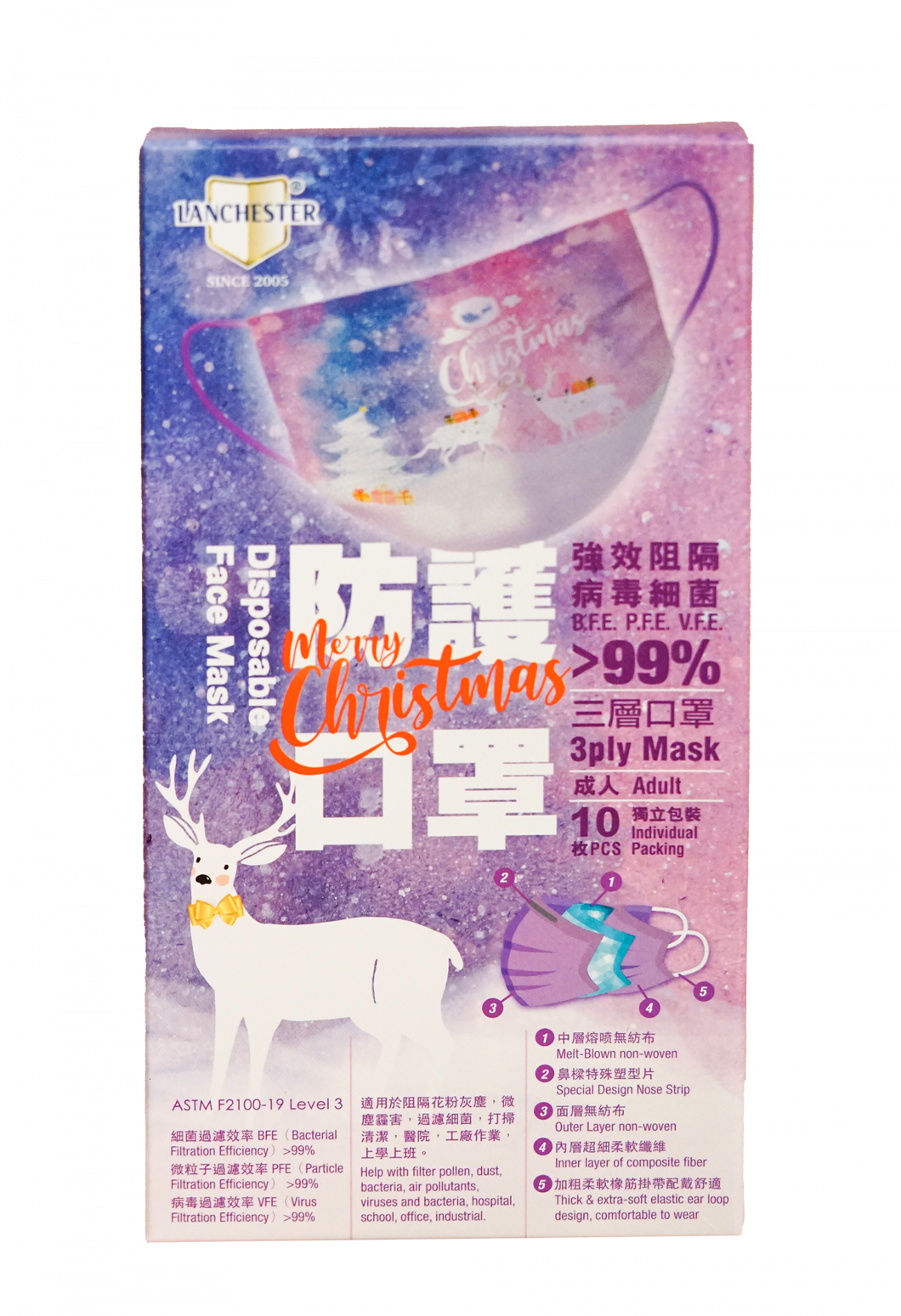 Lanchester Christmas Series Face Mask