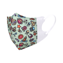Load image into Gallery viewer, Lanchester Non Woven 3 Ply 3D Face Mask - Elastic Earloop - 10pcs (Toddler Individual Pack)
