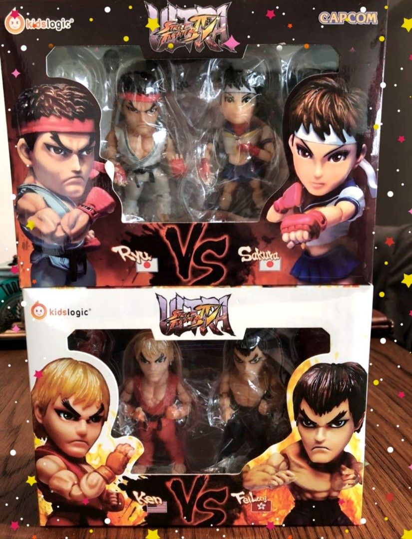 Kids Logic Street Fighter mini ver. 2 Boxes ken vs feilong
