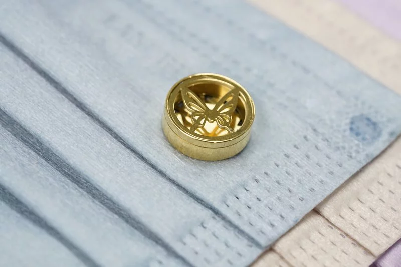 15mm Aroma Diffuser Clip Butterfly Pattern(Gold)