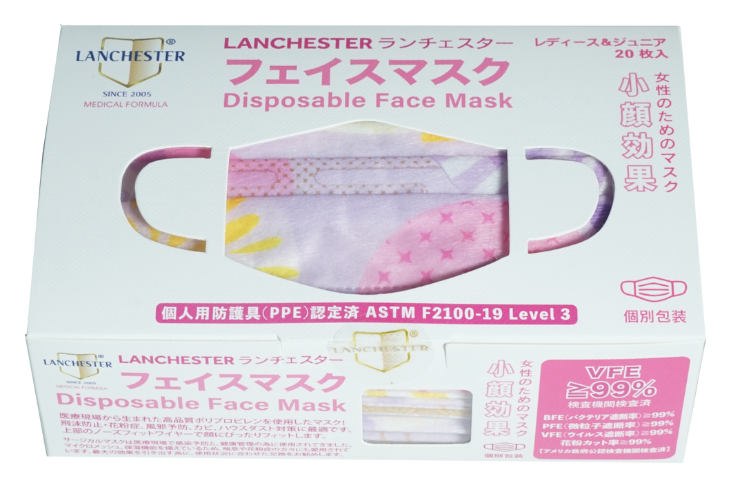 【Fireworks Festival】Non Woven 3 Ply Child Face Mask 20Pcs (Fireworks Pattern)(Individual Package)