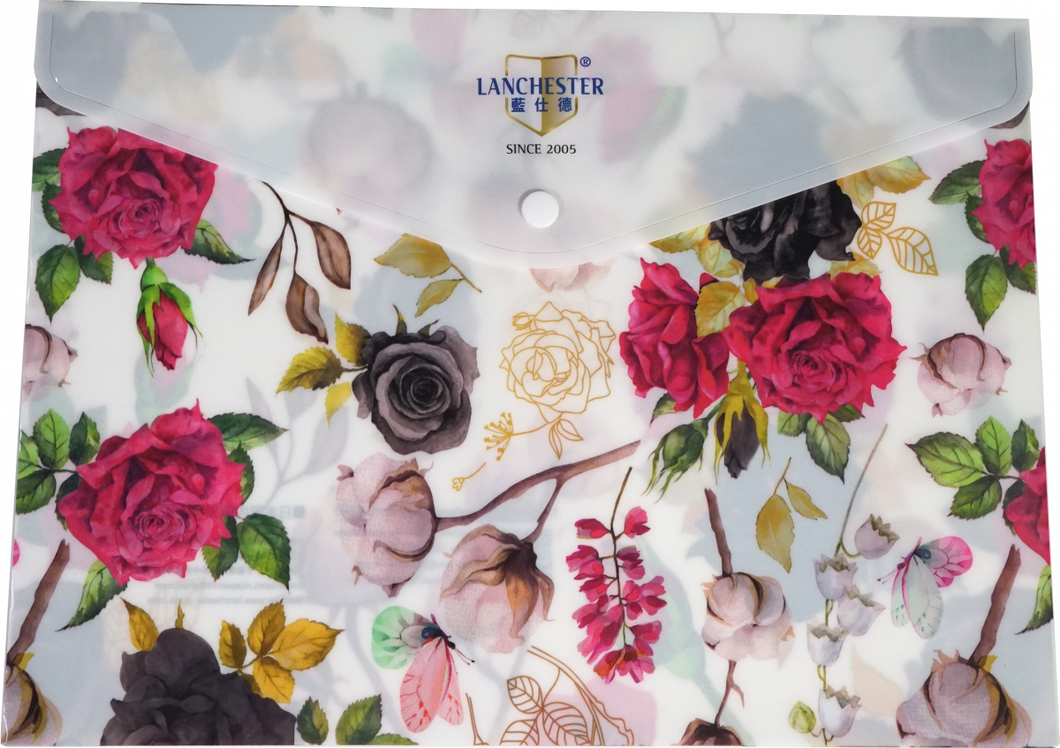 LANCHESTER - 【Flower Series】 File 24*33cm (A4 Size)(Stationery)